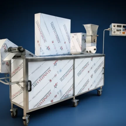 دستگاه فلافل زن ریلی کامل اتومات سه نازل سه متری ۳۰۰۰تاییKTP