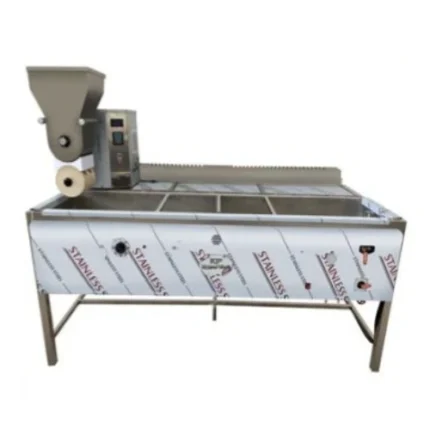 دستگاه فلافل‌ زن اتوماتیک KTP با سرخ‌کن تک لگن بزرگ مجهز به ترموستات دیجیتال تنظیم دمای روغن