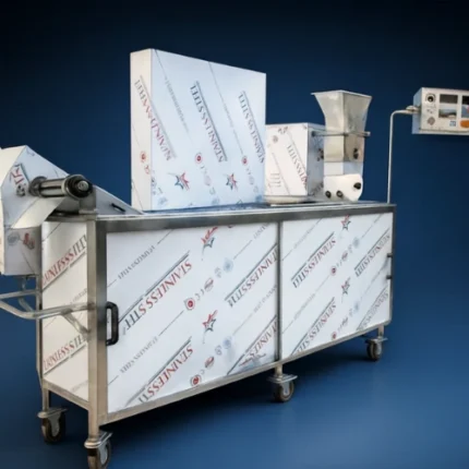 دستگاه فلافل زن ریلی کامل اتومات دو نازل دو متری ۱۵۰۰ تایی KTP